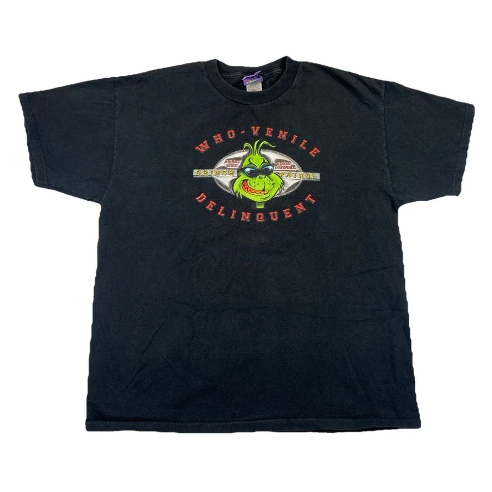 Vintage How The Grinch Stole Christmas Who-Venile Delinquent T-Shirt Size XL - Picture 1 of 6